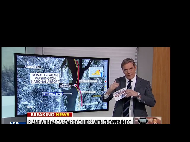 Bill Hemmer explains the flight patterns of American Airlines plane and Army helicopter collision.