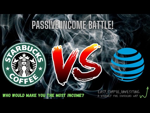 Starbucks vs AT+T |In a Passive Income Battle! |Who would pay you more in dividend income long term?