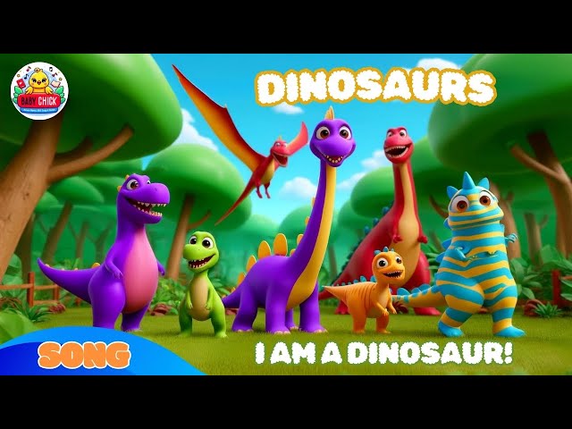 I am a Dinosaur (with lyrics) | Dinosaur Song | Nursery Rhymes & Kids Songs