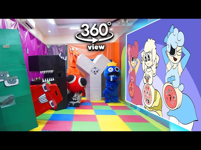 Rainbow Friends 360° - CINEMA HALL | Alphabet Lore But It's Reverse (Z - A..) | Alphabet Lore Baby's