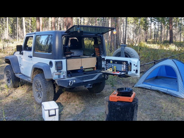 Jeep Wrangler Camping Setup