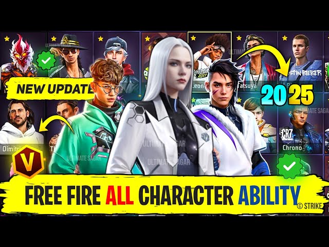 Free Fire All Character Ability || All Characters Ability In Free Fire | FF All Characters Abilities