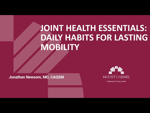 Joint Health Essentials: Daily Habits for Lasting Mobility