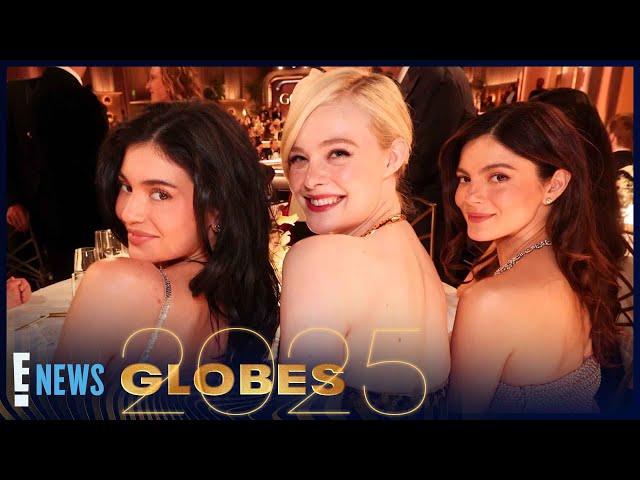 Kylie Jenner Bonds With Boyfriend Timothée Chalamet's Costars at 2025 Golden Globes | E! News