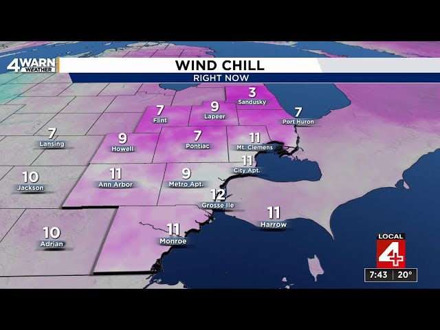 Metro Detroit weather forecast Jan. 25, 2025 -- 7:45 a.m. Update