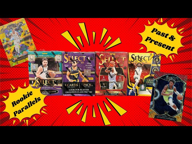 PAST & PRESENT PANINI SELECT BASKETBALL OPENING *AWESOME ROOKIES* (4 BOXES)