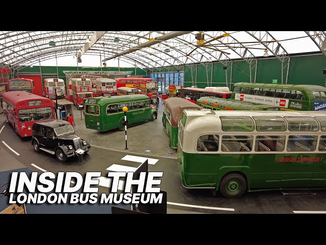 Inside the London Bus Museum, with largest collection of working historic London buses in the world