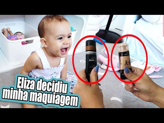 MEU BEBÊ DECIDIU MINHA MAQUIAGEM | Kathy Castricini