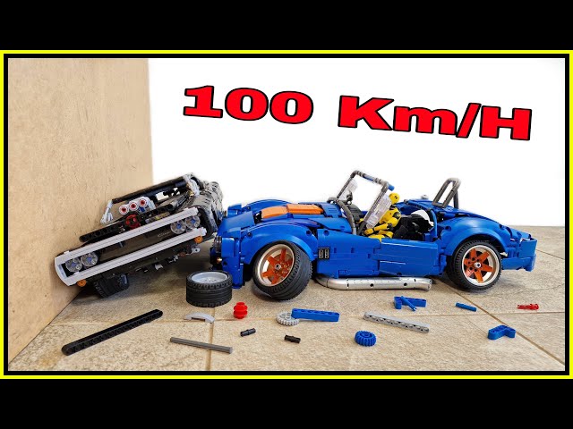 Dodge Charger Dom's VS Shelby Cobra 💥 100 KM/H 💥 Lego Technic CRASH test - Fast and Furious