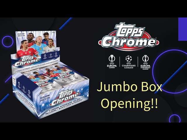 New! 23-24 Topps Chrome UEFA Jumbo Box Opening