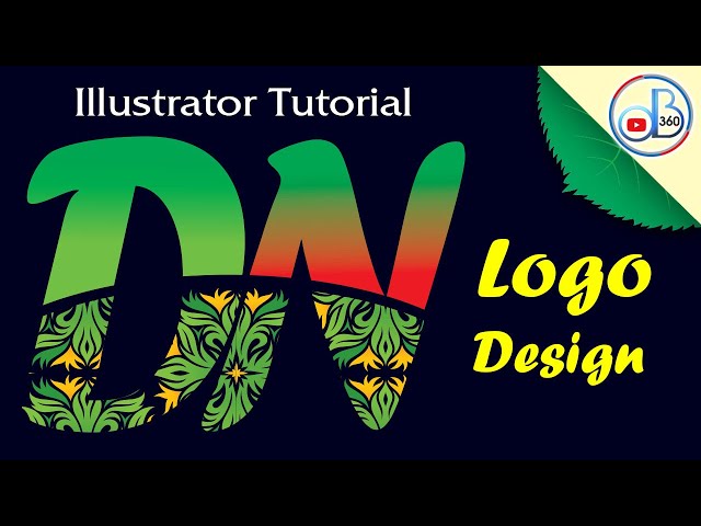 Illustrator Logo Design DN | Logo Design Tutorial | Green Logo Design DN