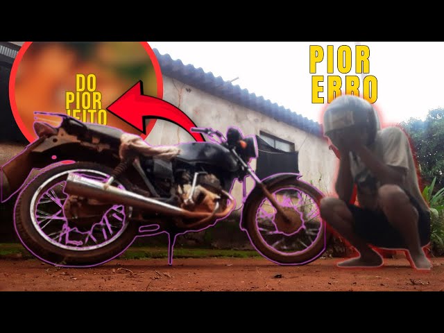 COMETI O PIOR ERRO DE MOTOQUEIRO COM A FAN 125!