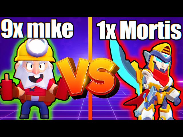 1 Mortis vs 9 Dynamike!  Legendary Battle |  Brawl Stars