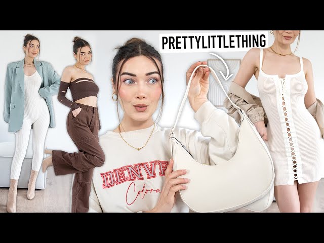 HUGE SPRING PRETTY LITTLE THING CLOTHING TRY ON HAUL!