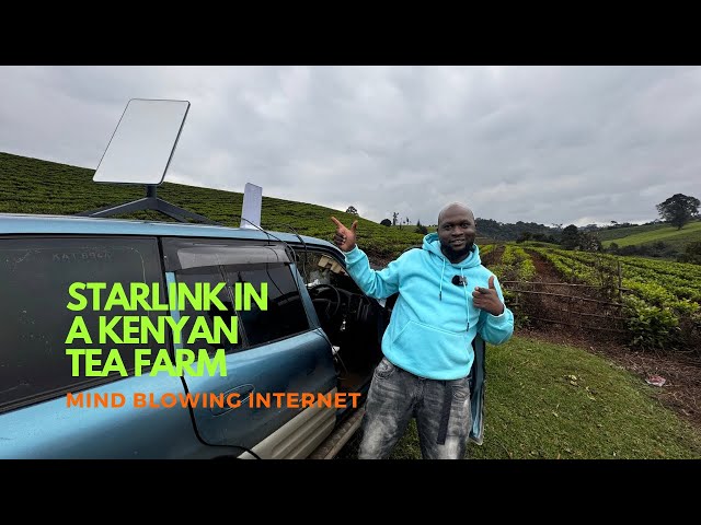 Starlink internet speed tests in the Tea Farms of Limuru Kenya