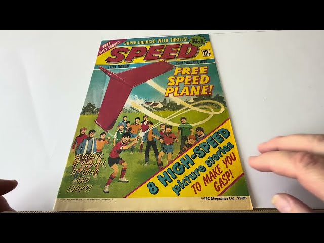 Vintage 1980 Speed Comic Issue No. 1 23rd February 1980 Fantastic First Issue