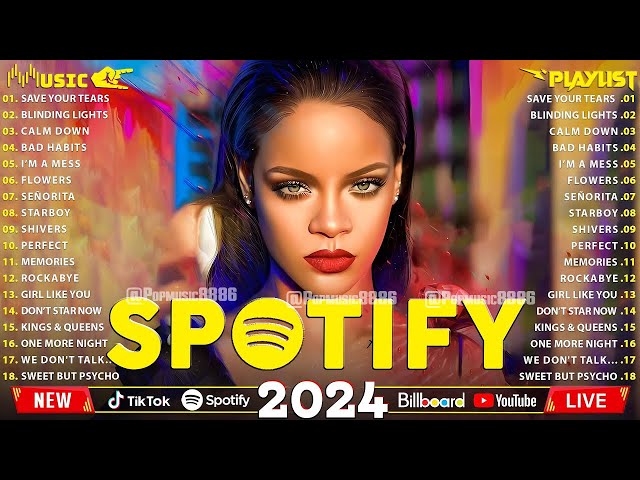 Rihanna, Adele, The Weeknd, Dua Lipa, Maroon 5, Miley Cyrus, Ed Sheeran 🌟 Música Pop En Inglés 2024💖