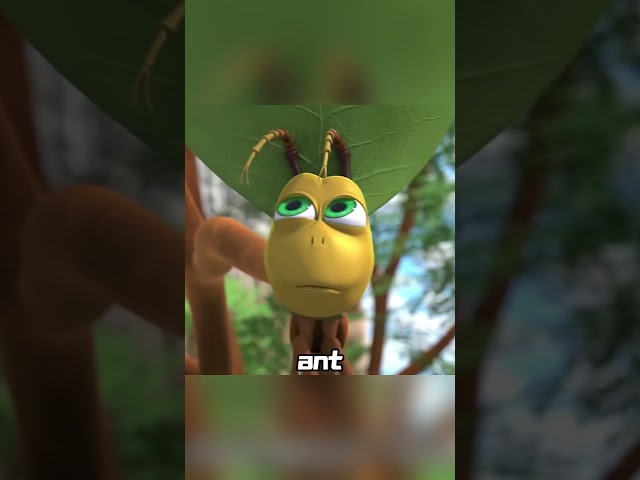 The ant just wants to take the leaf home.#shorts #animation #cartoon  #anime #animated