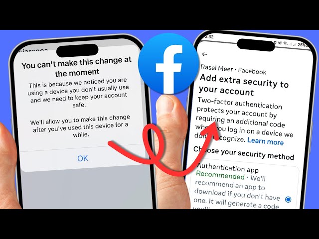 Facebook You Can't Make This Change At The Moment Fixed | Facebook Two Factor Authentication Problem