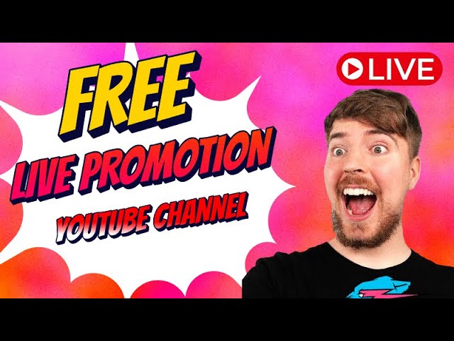 Live Promotion ! | Free Subscriber Giveaway | Live channel promotion 1000 SUBS FREE !