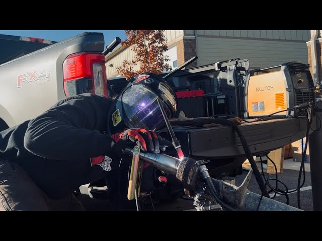 Billy Lane Highway Emergency Harley Chopper Trailer Weld Repair Klutch AC/DC Tig Welder How To Setup