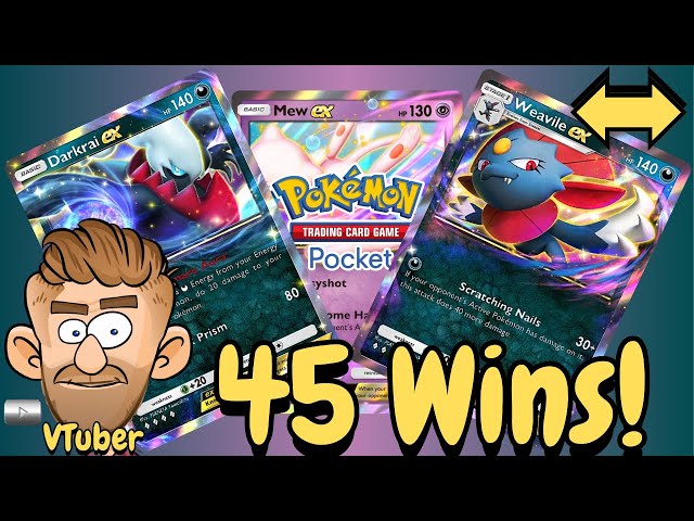 Dominate the 45 Win Challenge with this Dark Deck!  Darkrai ex with Weavile ex!  Horizontal.