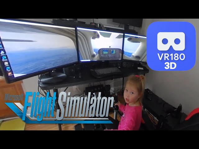 Home Flight Simulator Setup | Microsoft Flight Simulator 2020 Install | Timelapse [VR180 3D]