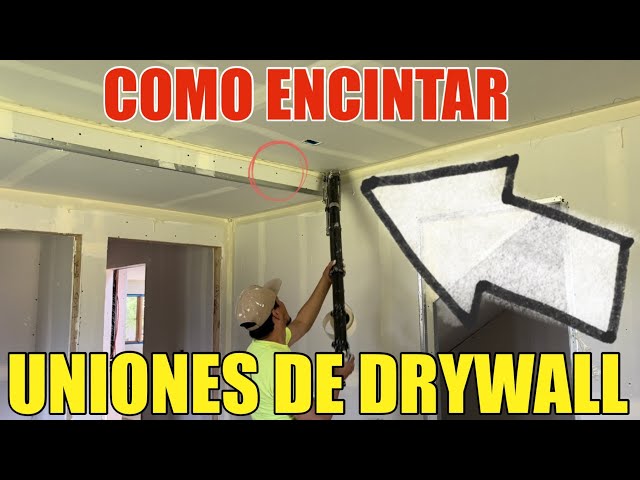 Como Poner Cinta o Encintar Uniones de Drywall o Tablaroca Muy Fácil y Rápido Paso A Paso