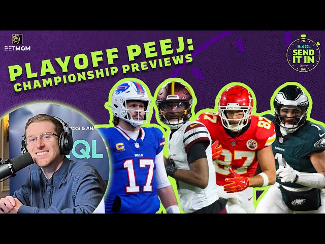 NFL Playoff Plays | College Basketball Picks | PGA Tour Bets | Send It In 1-22-25