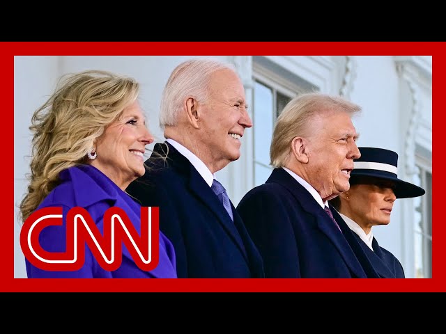 Bidens welcome the Trumps back to the White House