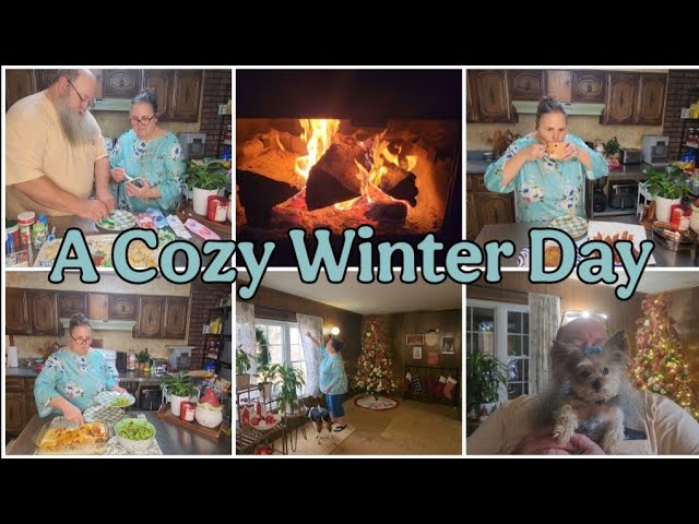 A Cozy Winter Day in a Doublewide/ Mobile Home Living