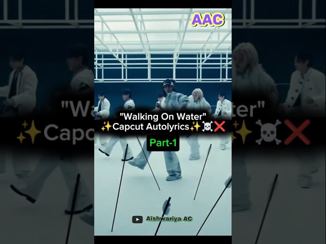 Stray Kids "Walkin On Water" BUT it's CAPCUT auto lyrics ☠️ [TREMBLE ver.]#kpop#shorts#bts#blackpink