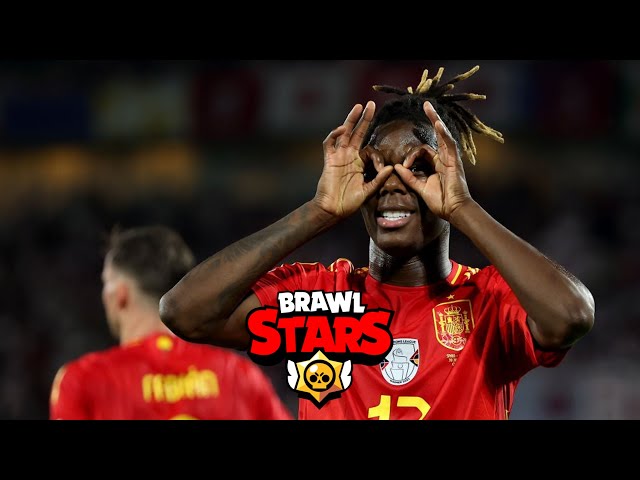 Nico Williams Spain vs England UEFA Euro 2024 - #brawlball #brawlstars #shorts