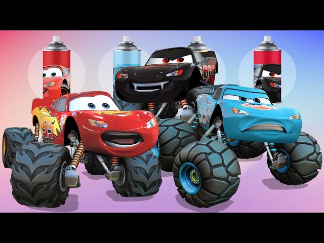 CORRECTLY GUESS THE COLOR OFF CARS MONSTER TRUCK,EVIL MCQUEEN,DINOCO LIGHTNING MCQUEEN TEAM VS HULK🔥