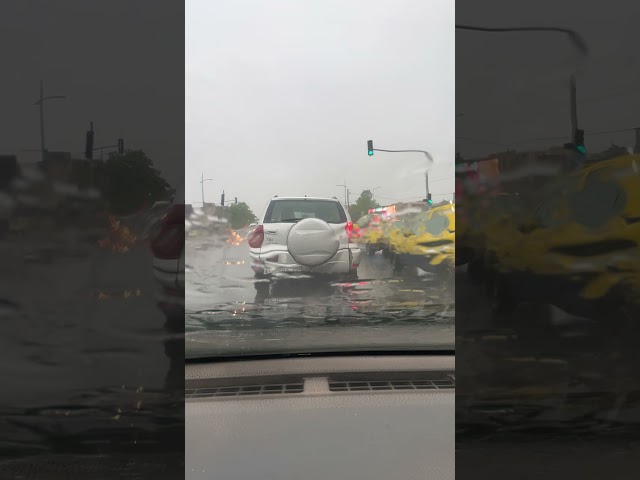 Driving in Heavy Rain Bamako