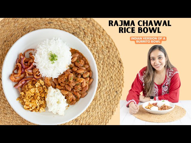 Rajma Chawal Rice Bowl | Indian version of Burrito Bowl | Filling Rice Bowl | राजमा चावल राइस बाउल