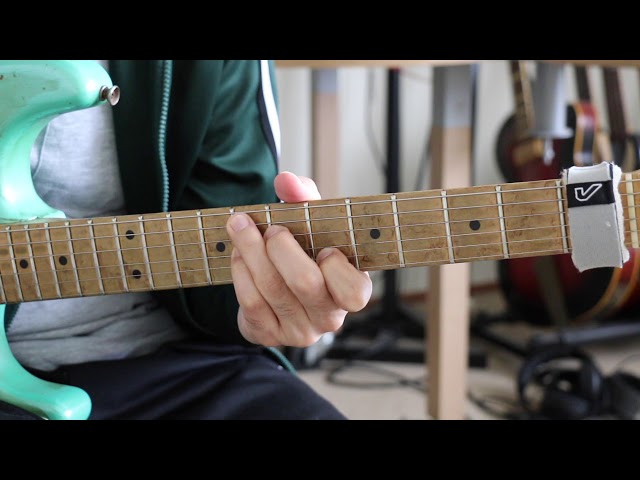 F7 blues fusion guitar lick