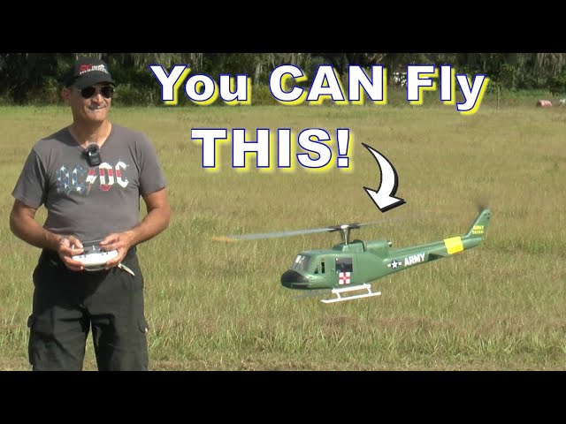 Anyone can fly the FLY WING UH 1 HUEY from MOTIONRC