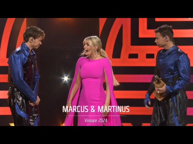 The arrival of Marcus and Martinus on melodifestivalen