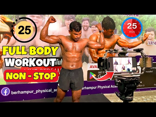 Non - Stop 25 Mins Full Body Workout By Barik Sir