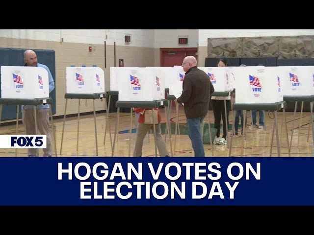 Hogan votes amid high stakes US Senate race