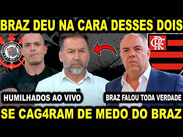 MANO E AUGUSTO MELO TOMARAM NA CARA AO VIVO! BRAZ DEFENDEU O FLAMENGO E CALOU A BOCA DESSES DOIS!