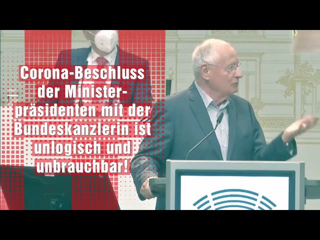 Oskar Lafontaine zu den Corona-Beschlüssen der Kanzlerin mit den Ministerpräsidenten 08 03 2021