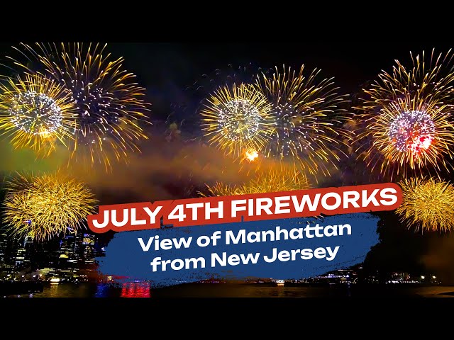 Fireworks in New York City on July 4, 2024 | View from New Jersey