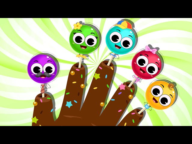 Lollipop Finger Family 💛 🍭 | Finger Family Songs For Kids