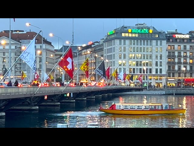 Geneva Walk 2025 🇨🇭 4K Walking Tour Switzerland