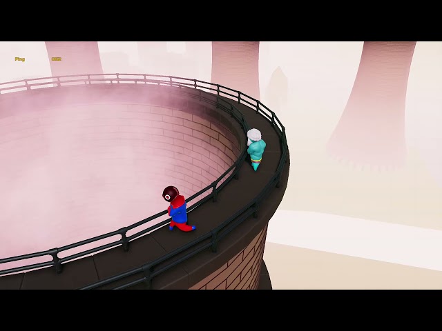 Spider - Man makes the biggest clutch of all time! #GangBeasts #Shorts