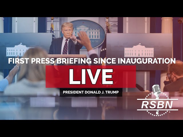 LIVE REPLAY: President Donald J. Trump Holds First Press Briefing Since Inauguration - 1/21/25