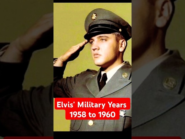 Elvis Presley's military years were from 1958 to 1960