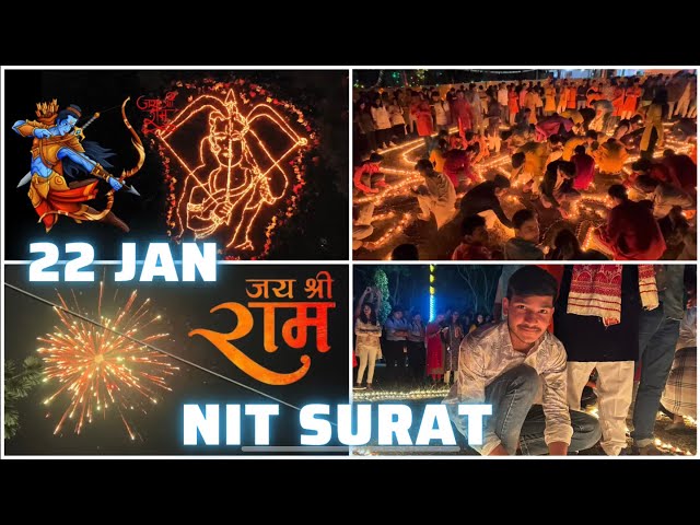 RAM ji ki pran pratishtha 22 jan | NIT SURAT |#nitian #jee #jaishreeram #rammandir #viral #svnit